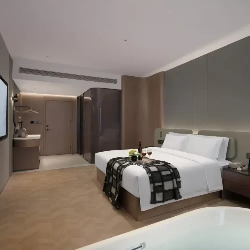 Grey Bubble Bath Room