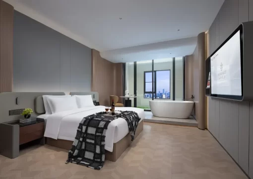 Grey Bubble Bath Room