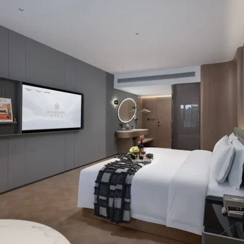 Grey Bubble Bath Room