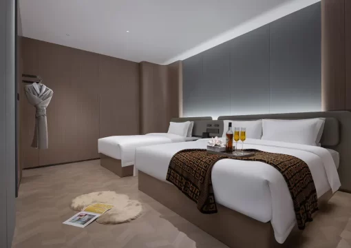 Grey Bubble Bath Room